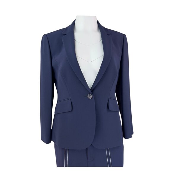 Ports Navy Suit with White Top Stiching - Picture 3 of 3